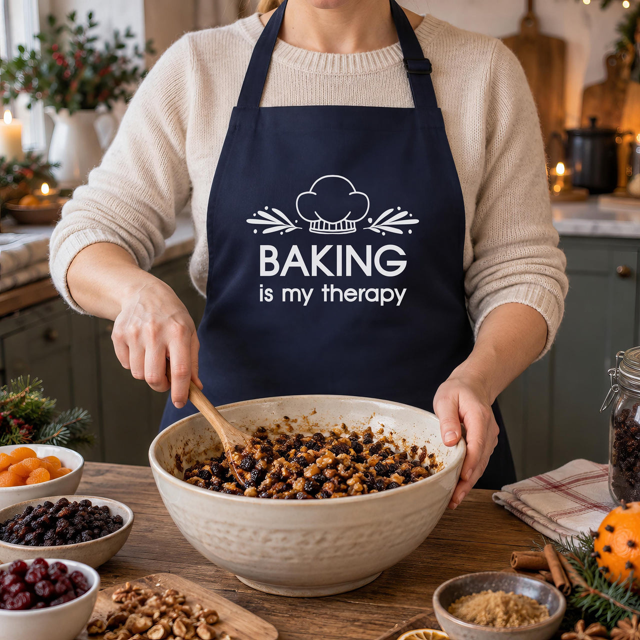 Baking Is My Therapy Apron