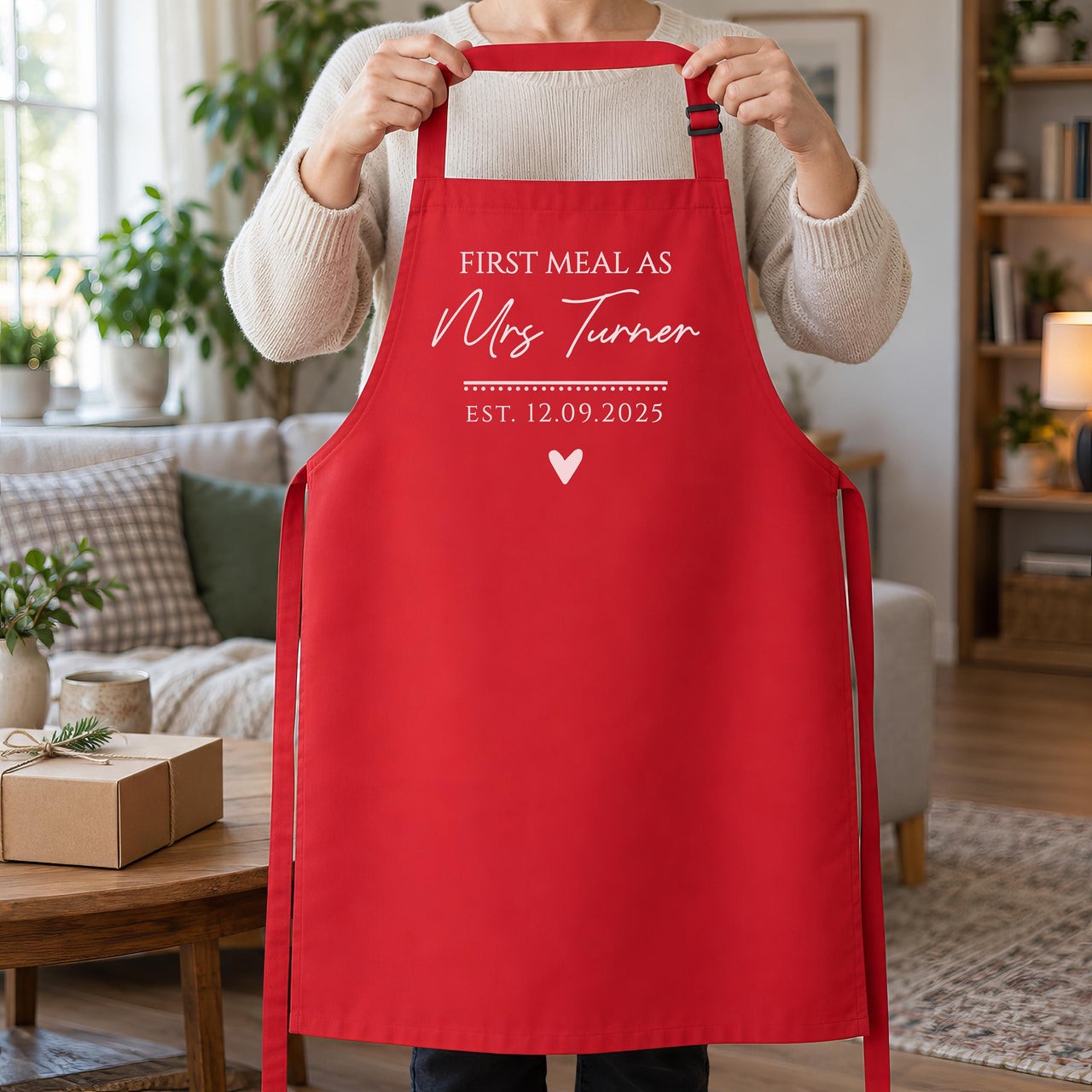 Personalised Mrs or Mr Apron