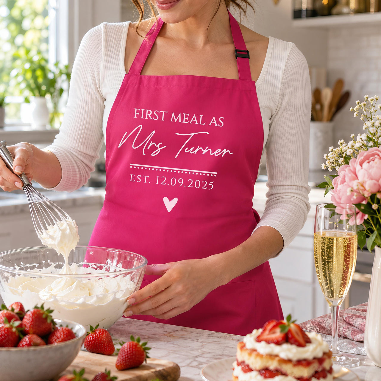 Personalised Mrs or Mr Apron