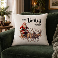 Personalised Family Christmas Cushion