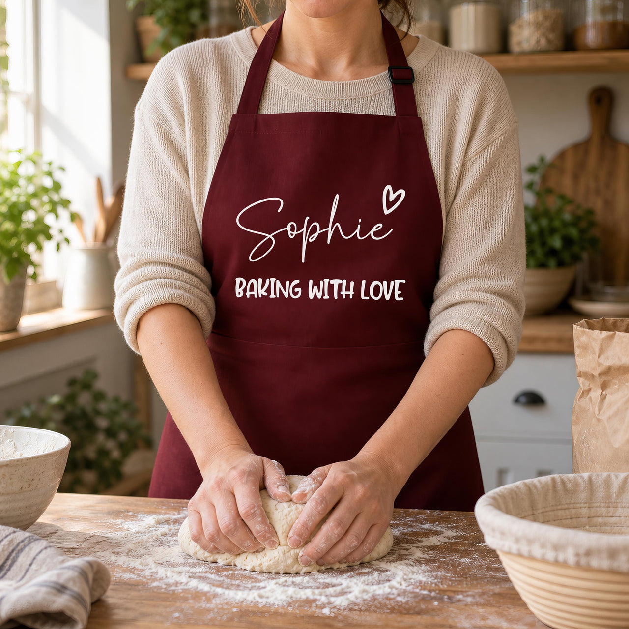 Personalised Baking With Love Apron