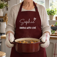 Personalised Baking With Love Apron