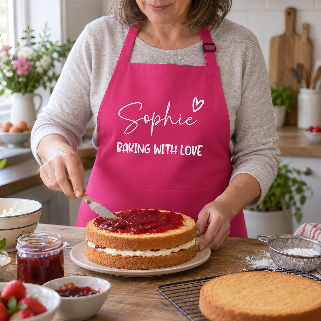 Personalised Baking With Love Apron
