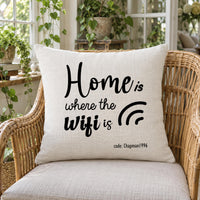 Personalised Home Wifi Cushion