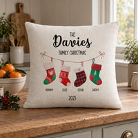 Personalised Hanging Stockings Cushion
