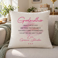 Personalised Godmother Cushion