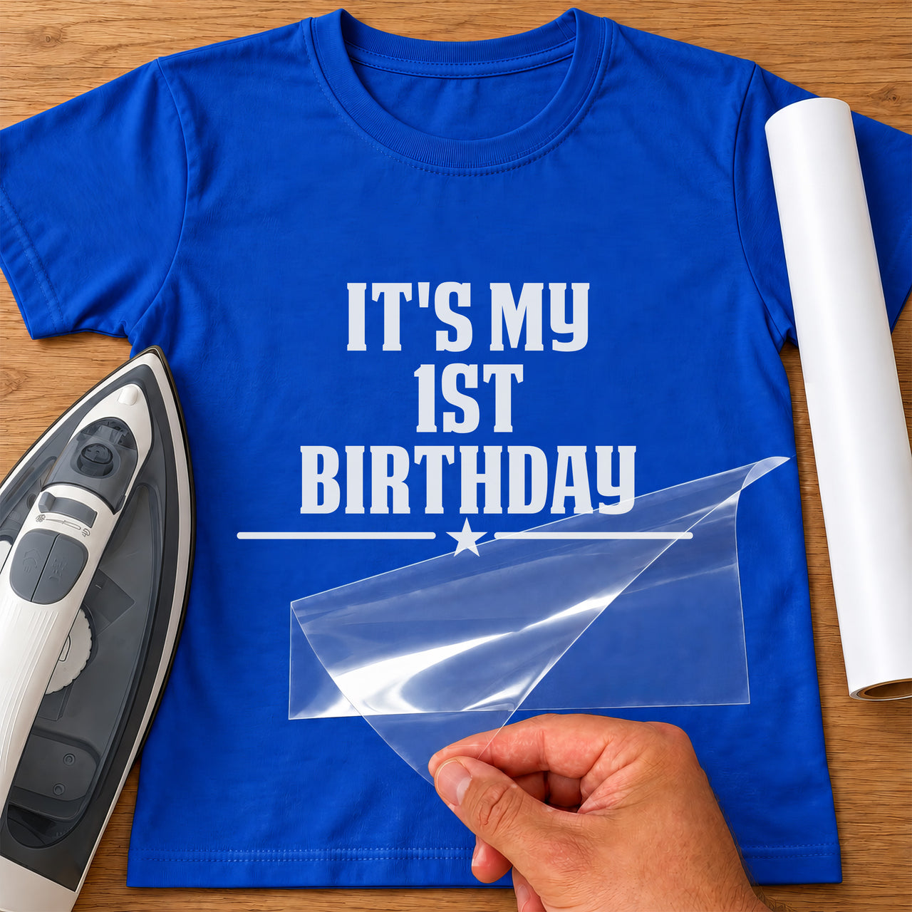 It's My First Birthday Iron-On Transfer - Heart & Arrow Design