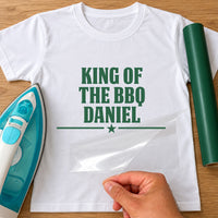Mockup: white T-shirt with green 