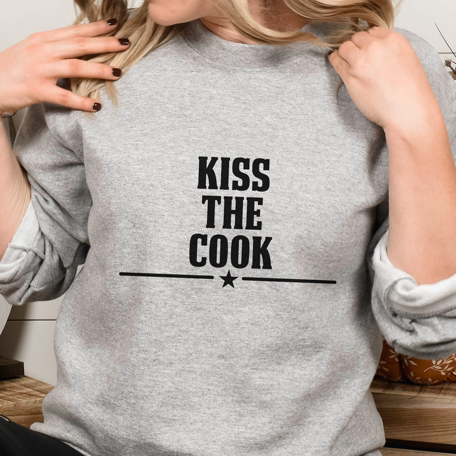 Kiss The Cook Iron-On Transfer - photo of the finished product