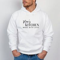 Kitchen Name Sunrise Wreath Iron-On Transfer shown on a hoodie