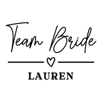 Team Bride - Bride Squad Iron-On Transfer, personalised