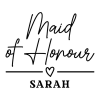 Maid of Honour - Bride Squad Iron-On Transfer, personalised