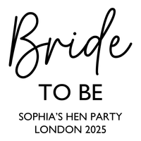 Bride to be - Bride Party Iron-On Transfer, personalised