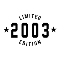 Limited Edition Arc Year Iron-On Transfer, personalised
