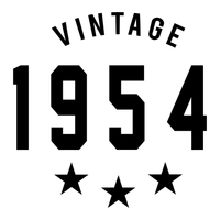 Vintage Year Iron-On Transfer, personalised