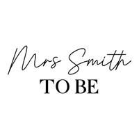 Mrs To Be Iron-On Transfer, personalised