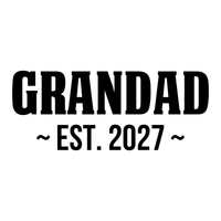 Grandad Est. Bold Iron-On Transfer, personalised