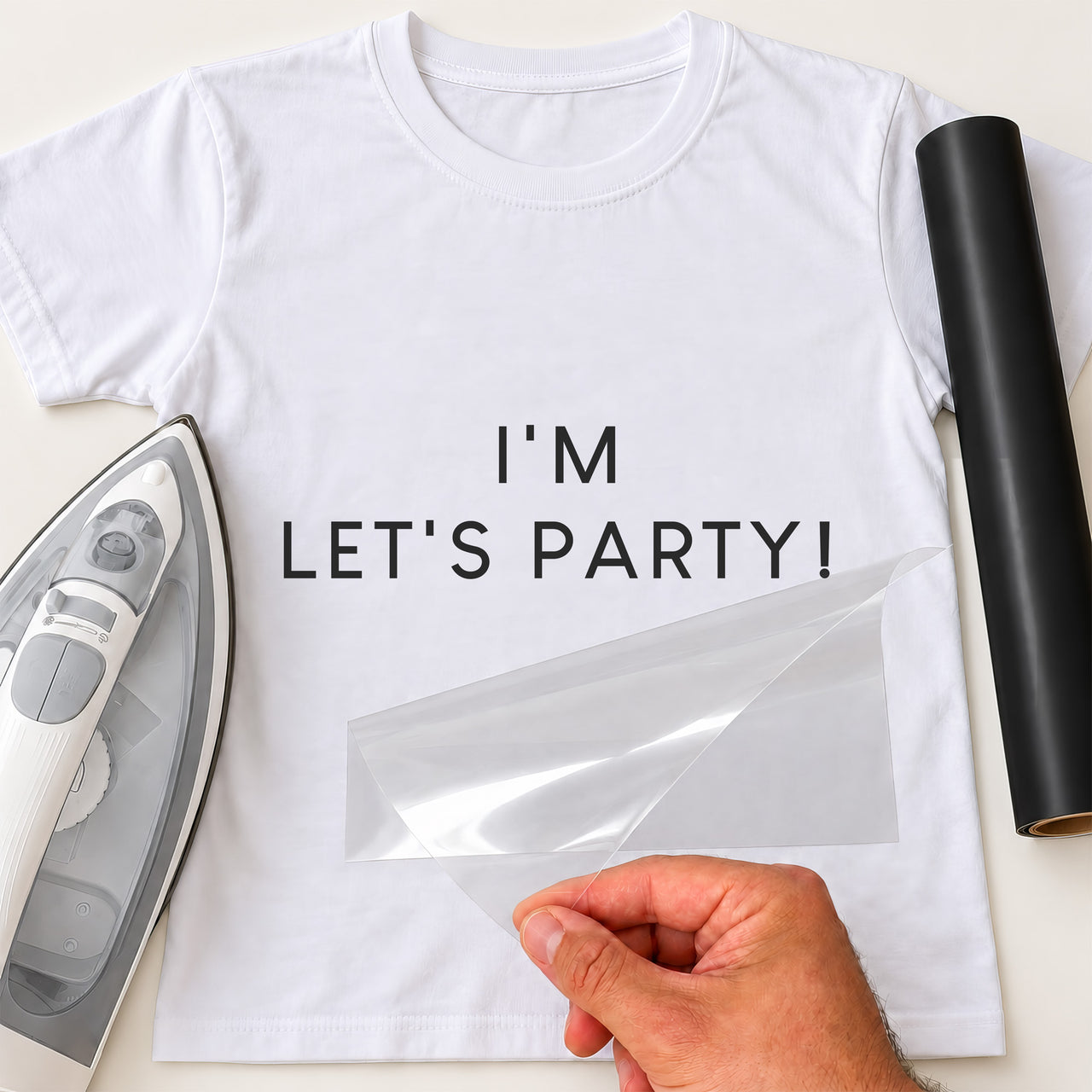 Let's Party Pointer Iron-On Transfer - Birthday Squad Design
