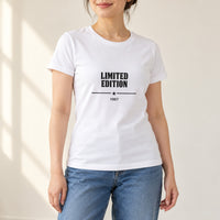 Limited Edition Birth Year Iron-On Transfer - Personalised Milestone Birthday HTV 2, shown on a white t-shirt