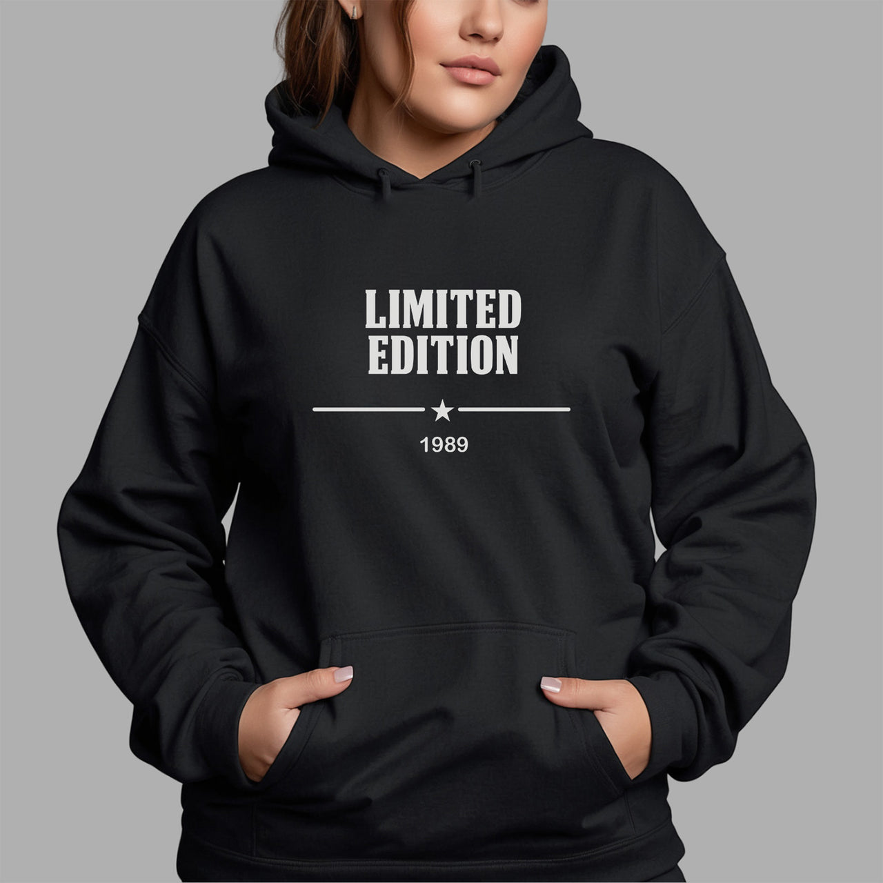 Limited Edition Year Birthday Iron-On Transfer shown on a hoodie