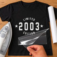 Limited Edition Year Iron-On Transfer | Birthday HTV UK