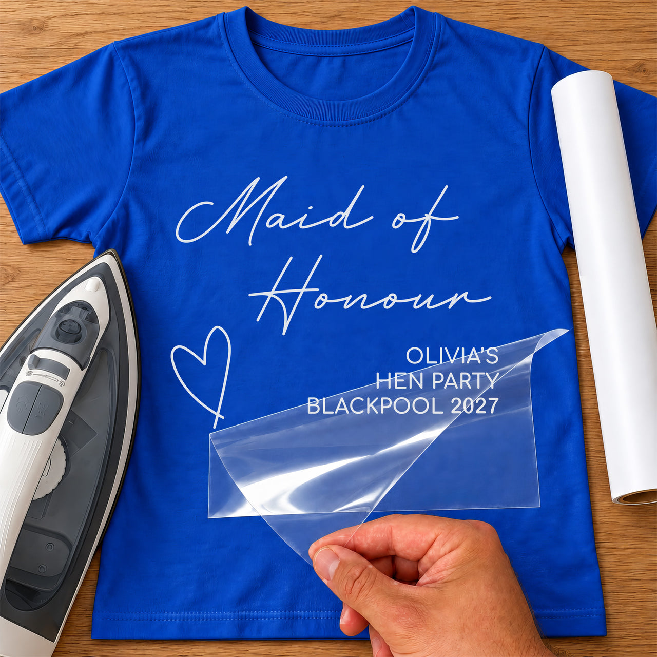 Maid Of Honour Hen Party Iron-On Transfer