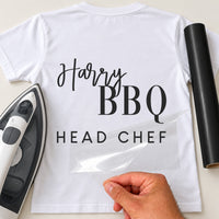 Masterchef BBQ Iron-On Transfer - Personalised Name Barbeque Design