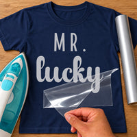 Mr Lucky Iron-On Transfer - Shamrock Groom Design
