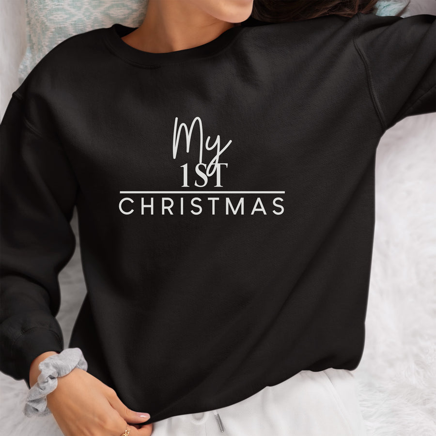 My 1st Christmas Iron-On Transfer - Ready-Made Slogan Design - photo of the finished product
