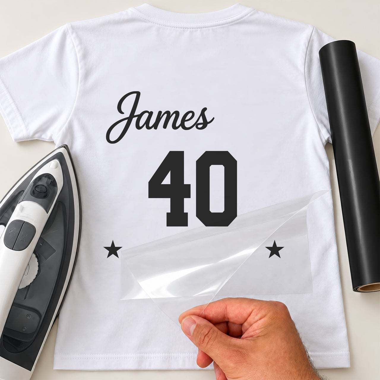Name & Age Birthday Iron-On Transfer