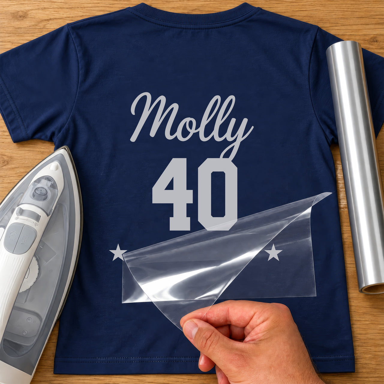 Name &amp; Age Birthday Iron-On Transfer
