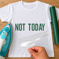 Not Today Cat Iron-On Transfer