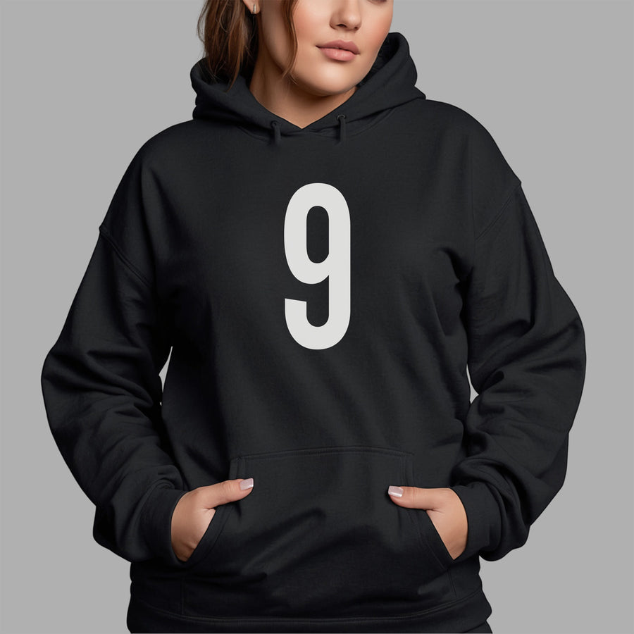 Number 9 Iron-On Transfer - Bold Birthday Age Number HTV Design - photo of the finished product