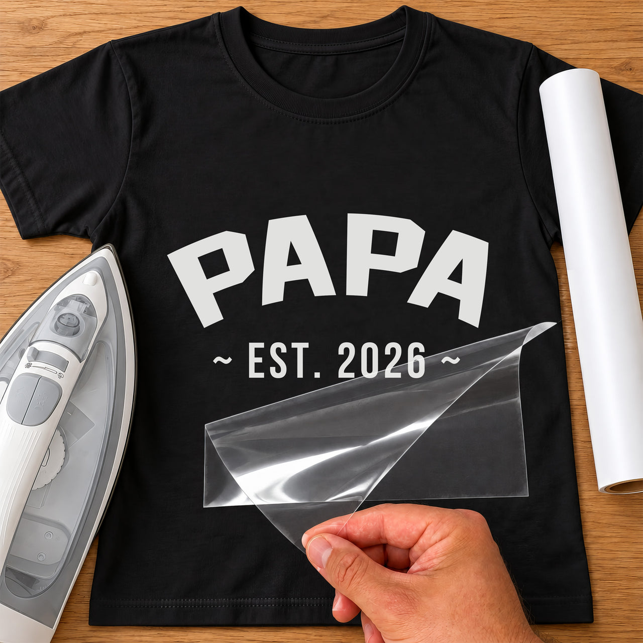 Papa & Mama Est. Iron-On Transfer
