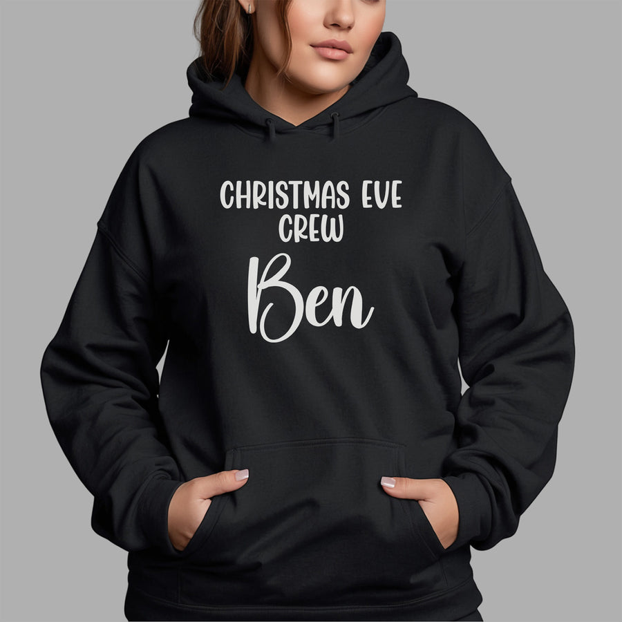 Personalised Christmas Eve Crew Iron-On Transfer - photo of the finished product