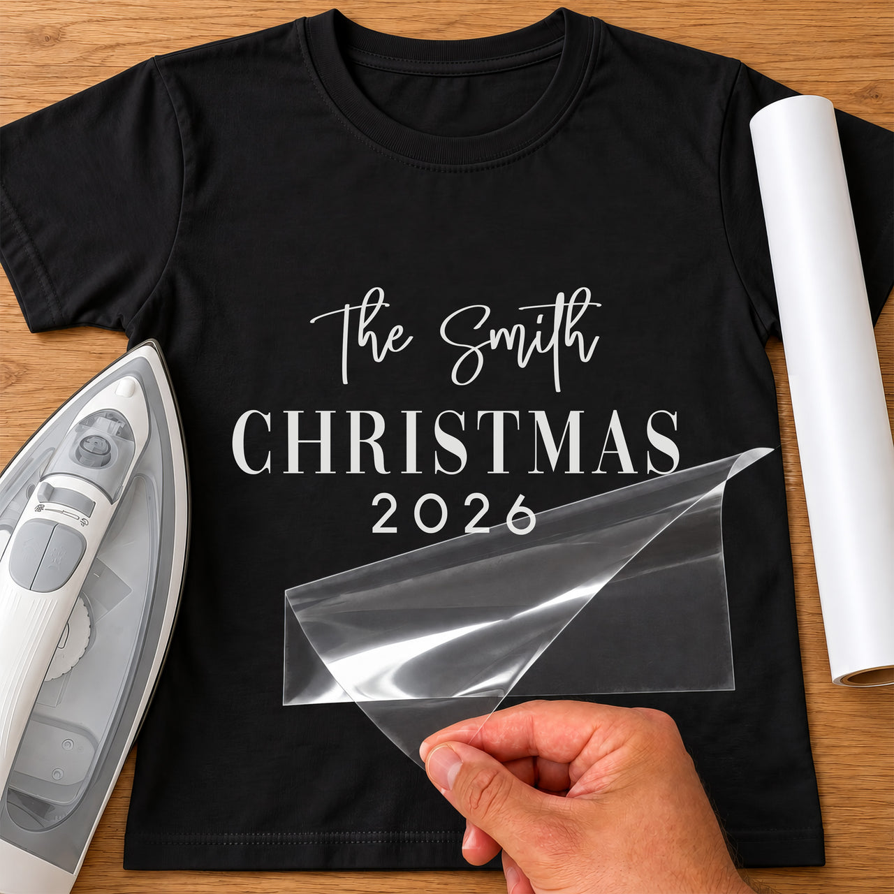 Personalised Christmas Family Iron-On Transfer