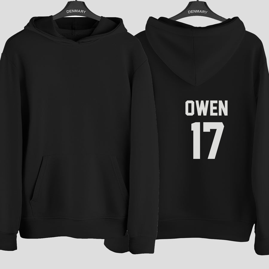 Personalised Cricket Shirt Name Number Iron-On Transfer - photo of the finished product