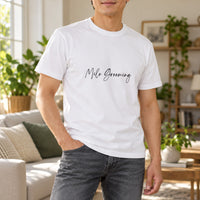 Personalised Dog Groomer Name Iron-On Transfer, shown on a white t-shirt