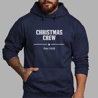 Personalised Family Christmas Matching Iron-On Transfer shown on a hoodie