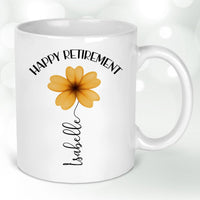 Thumbnail for Personalised Floral Mug - Retirement Celebration - For Her - Unique Keepsake - DENMARY