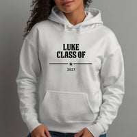 Personalised Graduation 2026 Iron-On Transfer shown on a hoodie