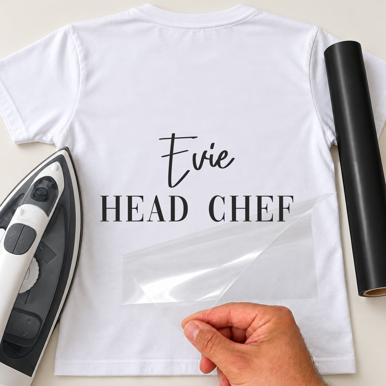Personalised Head Chef Name Iron-On Transfer