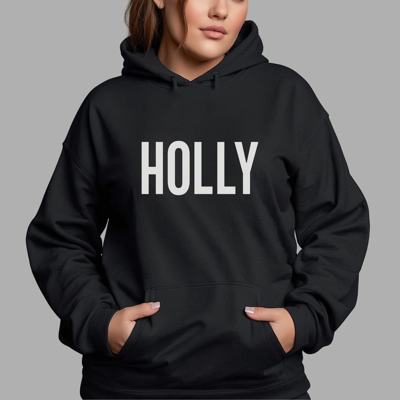 Personalised Lash Tech Name Iron-On Transfer shown on a hoodie