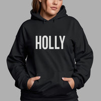 Personalised Lash Tech Name Iron-On Transfer shown on a hoodie