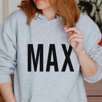 Personalised Mechanic Name Iron-On Transfer shown on a hoodie