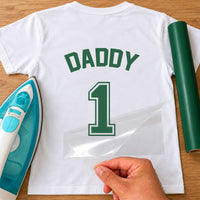 Personalised Name and Number Jersey Iron-On Transfer - DENMARY HTV