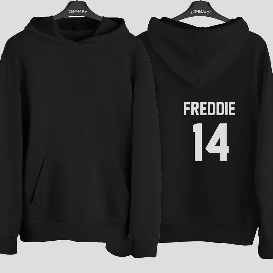 Personalised Netball Dress Name Number Iron-On Transfer - photo of the finished product