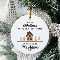 Thumbnail for Personalised New Home Bauble - First Christmas Keepsake - Housewarming Ornament - DENMARY