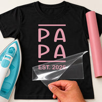 Personalised Papa Est. Year Iron-On Transfer - DENMARY HTV