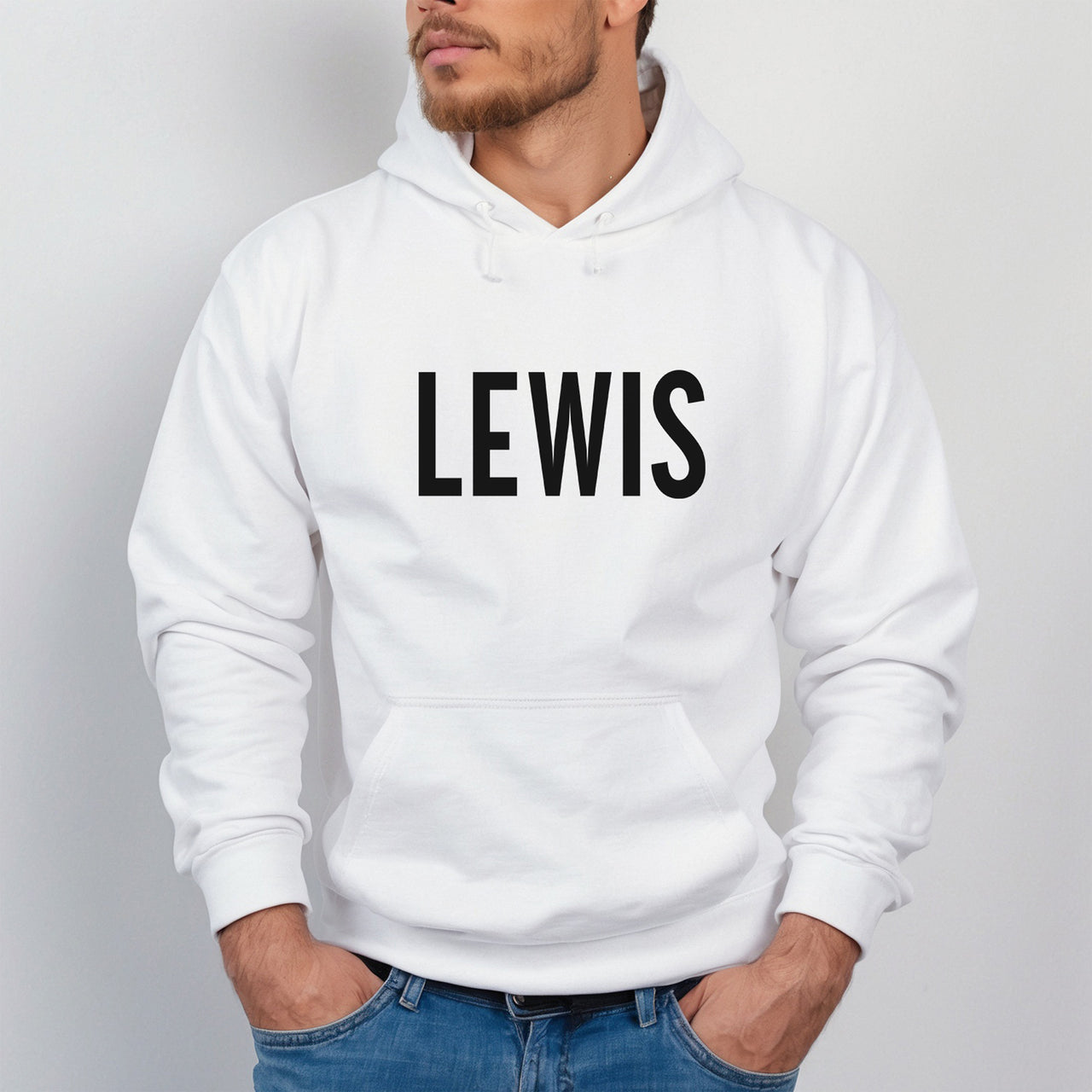 Personalised Personal Trainer Name Iron-On Transfer shown on a hoodie